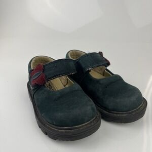 Toddler Baby Girls Navy Mary Jane Style‎ Cherokee Shoe Size 5 Verclo Vintage